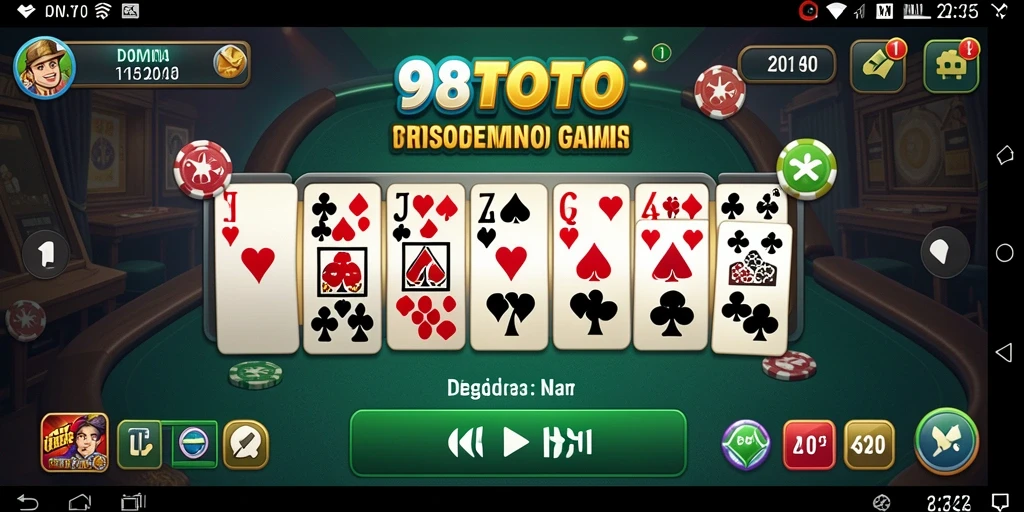 Tampilan gameplay seru dan interaktif dalam 98TOTO.