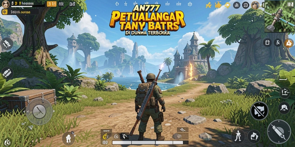 Tangkapan layar AN777 menampilkan aksi seru dalam eksplorasi dunia terbuka.