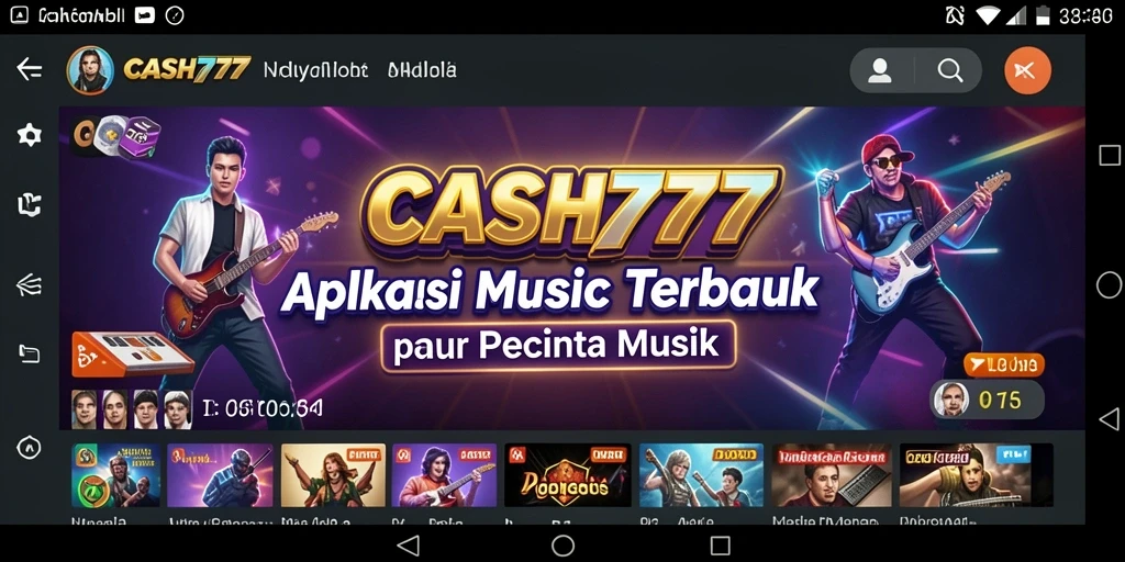 Gameplay menarik <strong>CASH777</strong> dengan berbagai tantangan musik.