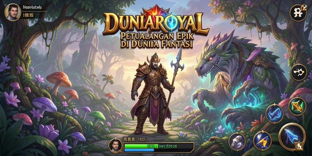 Tampilan gameplay intens dari <strong>DUNIAROYAL</strong> yang penuh aksi dan petualangan.