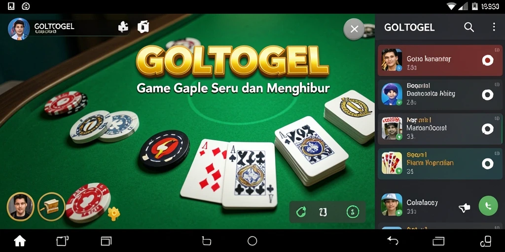 Tampilan gameplay GOLTOGEL yang menarik dan dinamis.