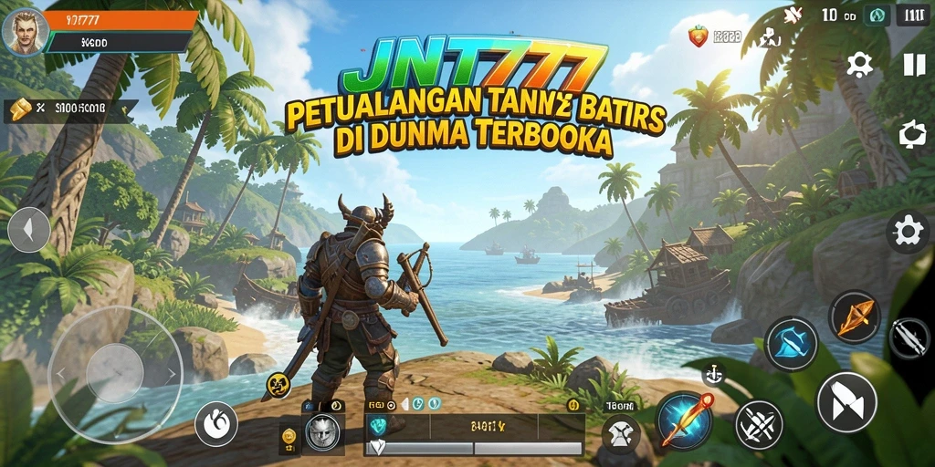 Screenshot menampilkan momen action dalam game Open World JNT777.