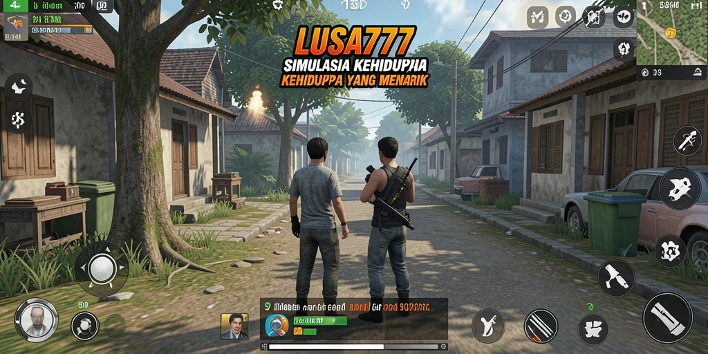 Screenshot gameplay LUSA777 menampilkan interaksi sosial karakter yang mendalam.