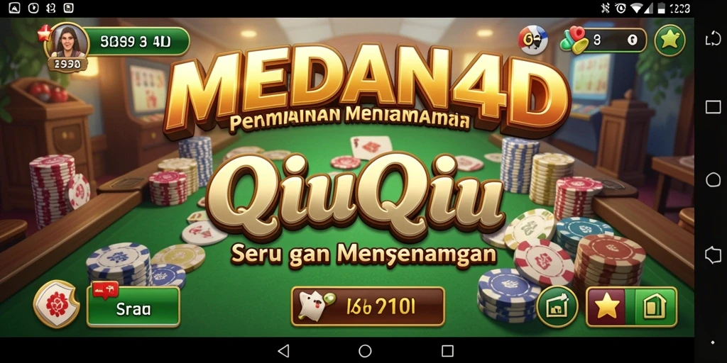 Tampilan gameplay seru dari MEDAN4D yang menghadirkan QiuQiu.