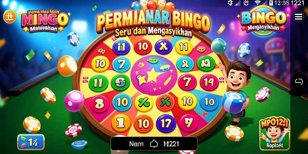 Tampilan menarik dari gameplay Bingo di MPO1221.