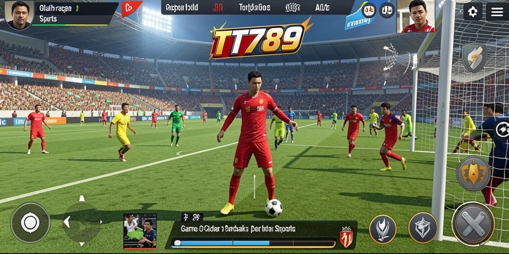 Tampilan gameplay menarik dari TT789 dengan aksi olahraga seru.
