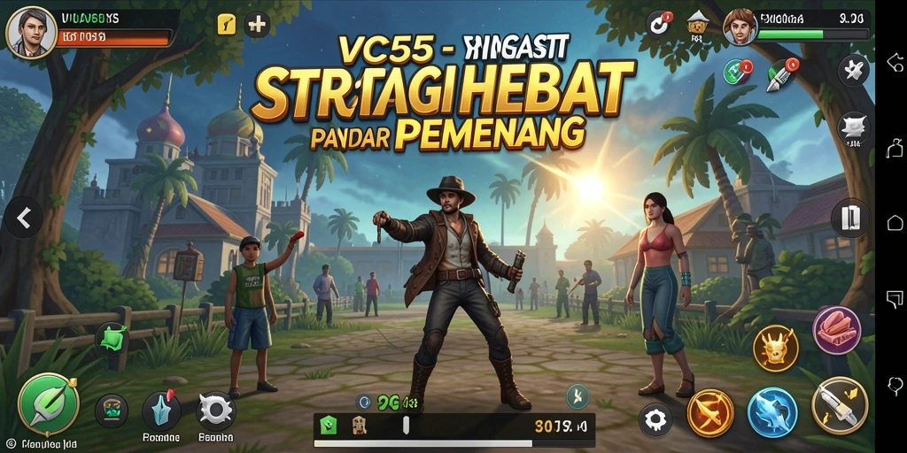 Tampilan gameplay VC55 dengan strategi mendebarkan dan antarmuka menawan.