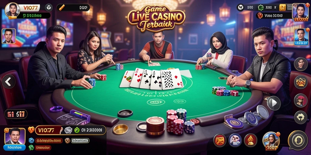 Gameplay mendebarkan di VIO77 dengan dealer profesional dan suasana kasino.